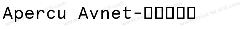 Apercu Avnet字体转换